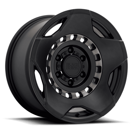 Black Rhino Hard Alloys MUZZLE – 17X9 – 6X139.7 – -18 mm – MATTE BLACK W/ MACH TINT RING