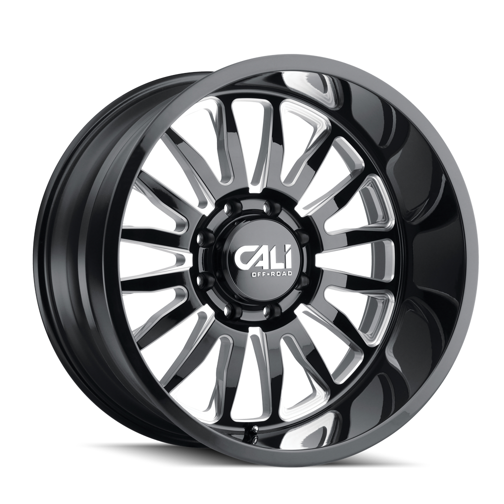 Cali Off-Road SUMMIT – 20x9, 8x180, 0 – Gloss Black Milled