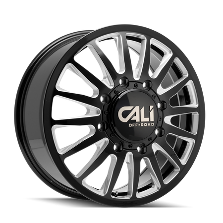 Cali Off-Road SUMMIT DUALLY – 22x8.25, 8x200, -232 – Gloss Black Milled