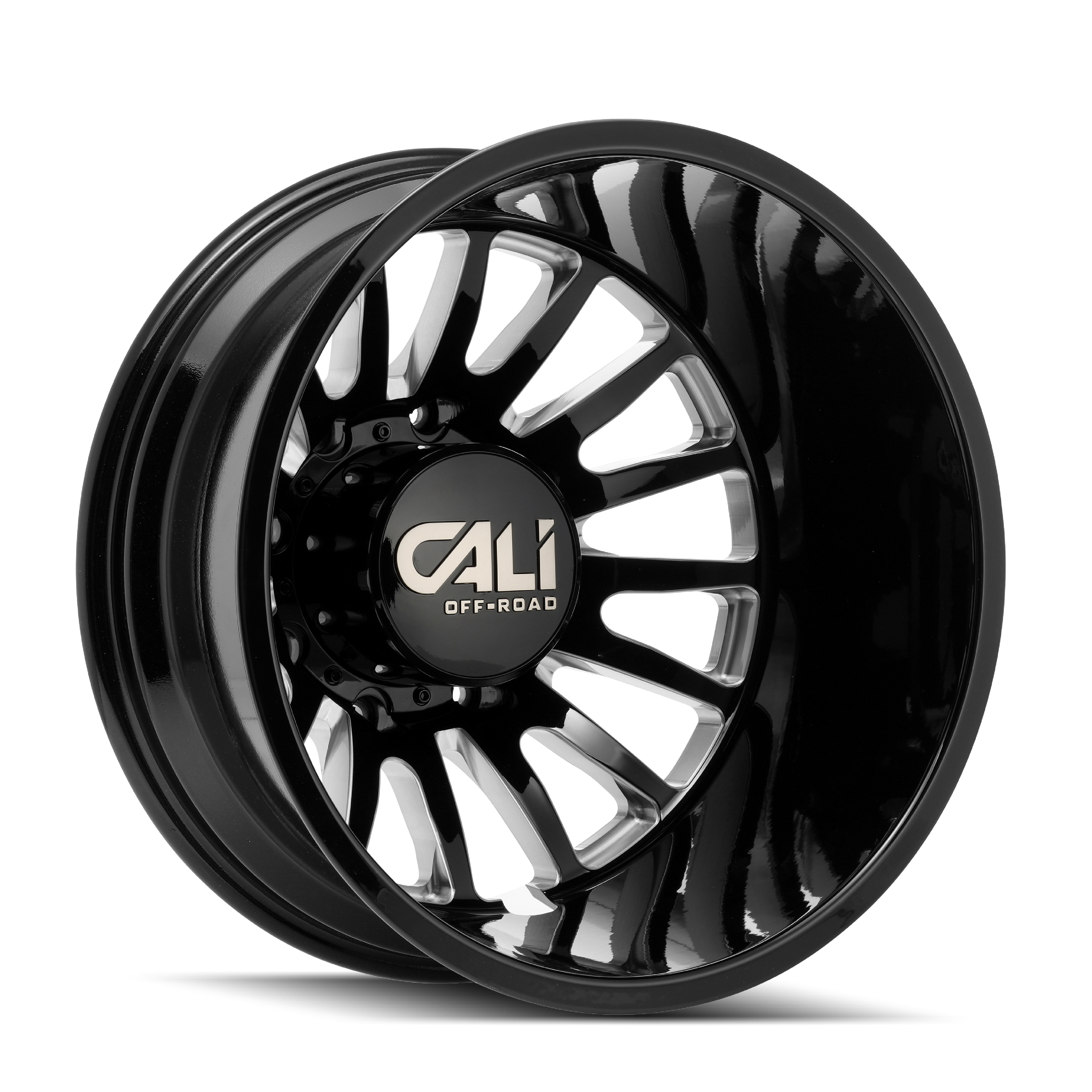 Cali Off-Road SUMMIT DUALLY – 20x8.25, 8x170, +115 – Gloss Black Milled