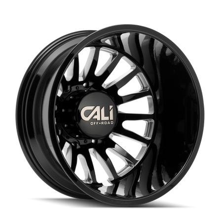 Cali Off-Road SUMMIT DUALLY – 22x8.25, 8x200, -232 – Gloss Black Milled