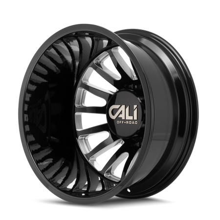 Cali Off-Road SUMMIT DUALLY – 22x8.25, 8x200, -232 – Gloss Black Milled