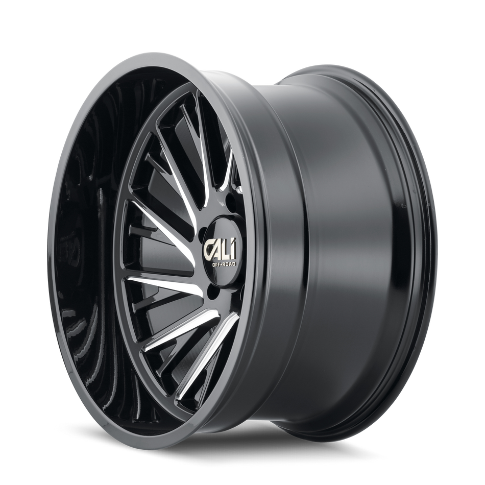 Cali Off-Road PURGE – 22x12, 6x139.7, -51 – Gloss Black Milled