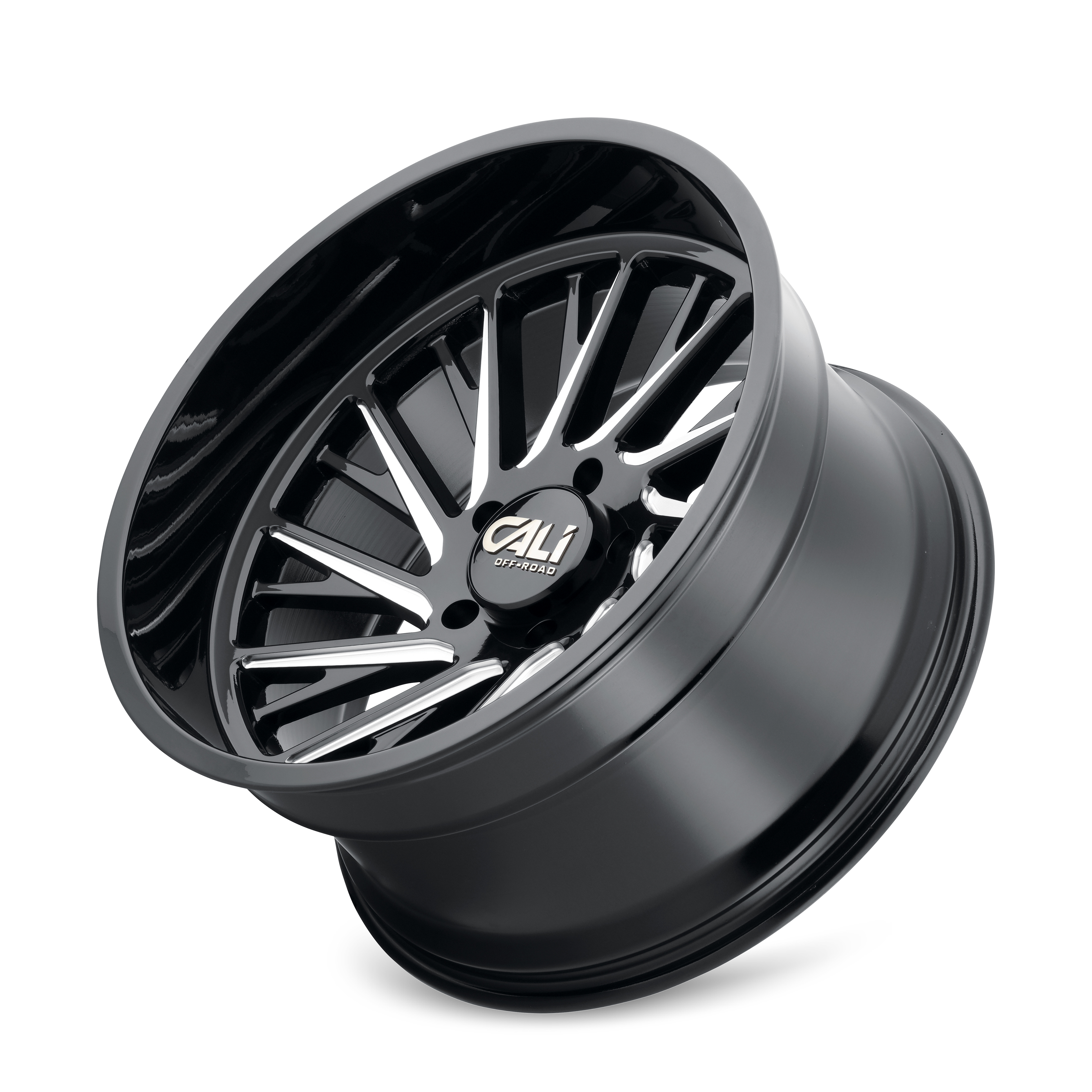 Cali Off-Road PURGE – 20x10, 8x165.1, -25 – Gloss Black Milled