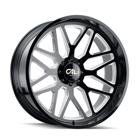 Cali Off-Road INVADER – 26x14, 8x165.1, -76 – Gloss Black Milled