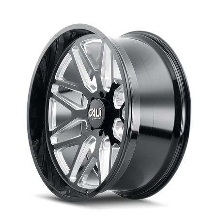 Cali Off-Road INVADER – 22x12, 8x170, -51 – Gloss Black Milled