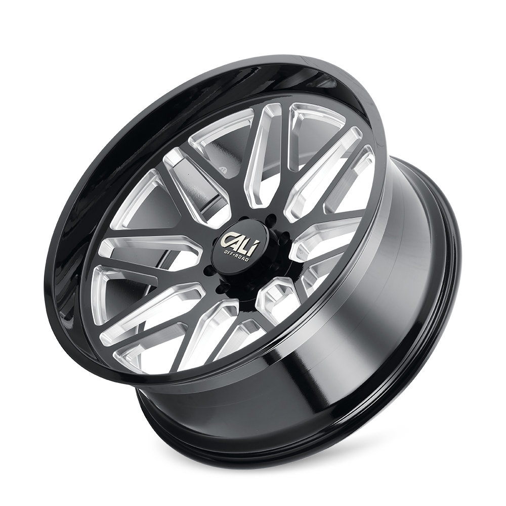 Cali Off-Road INVADER – 22x12, 8x170, -51 – Gloss Black Milled