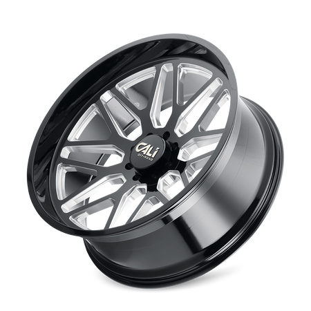 Cali Off-Road INVADER – 22x12, 8x170, -51 – Gloss Black Milled