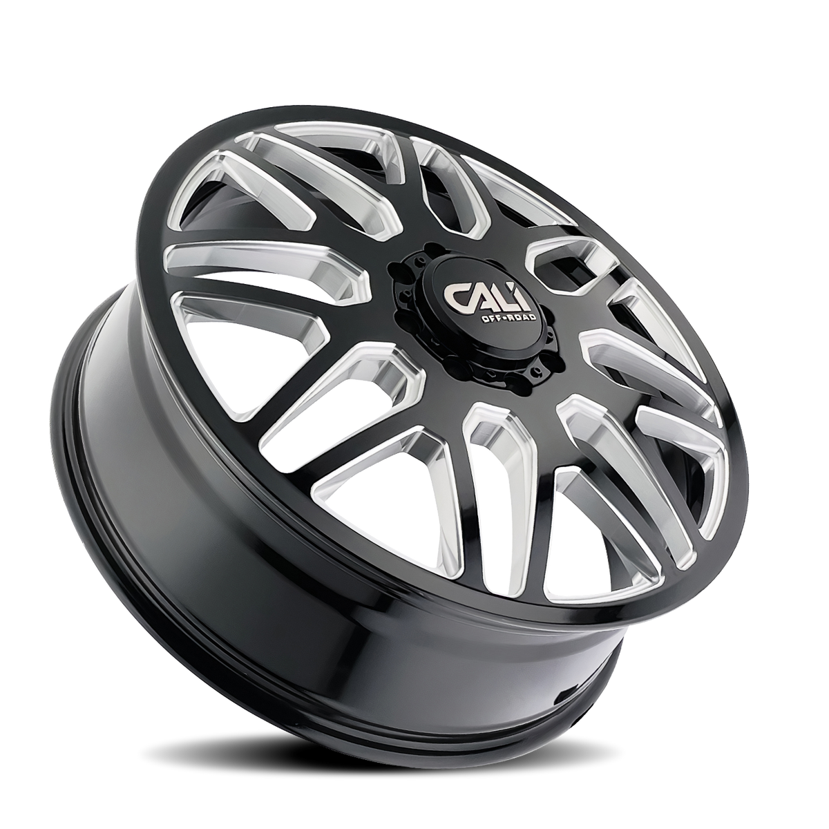 Cali Off-Road INVADER DUALLY – 24x8.25, 8x210, -232 – Gloss Black Milled