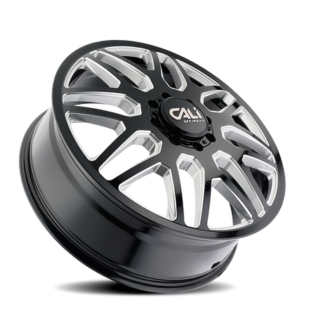 Cali Off-Road INVADER DUALLY – 24x8.25, 8x210, -232 – Gloss Black Milled