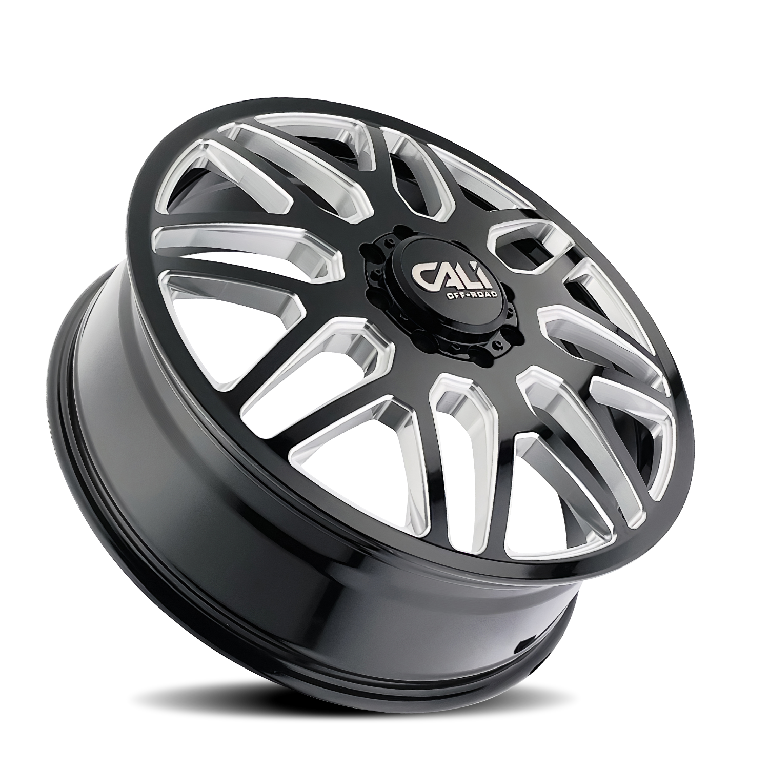 Cali Off-Road INVADER DUALLY – 22x8.25, 8x210, -232 – Gloss Black Milled