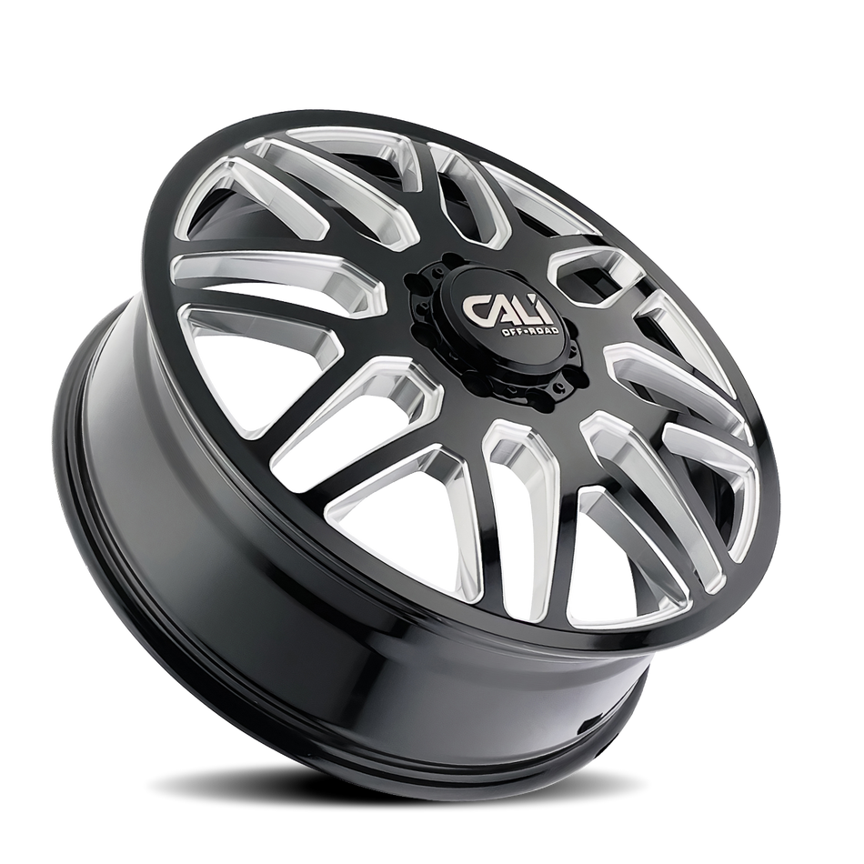 Cali Off-Road INVADER DUALLY – 22x8.25, 8x210, -232 – Gloss Black Milled
