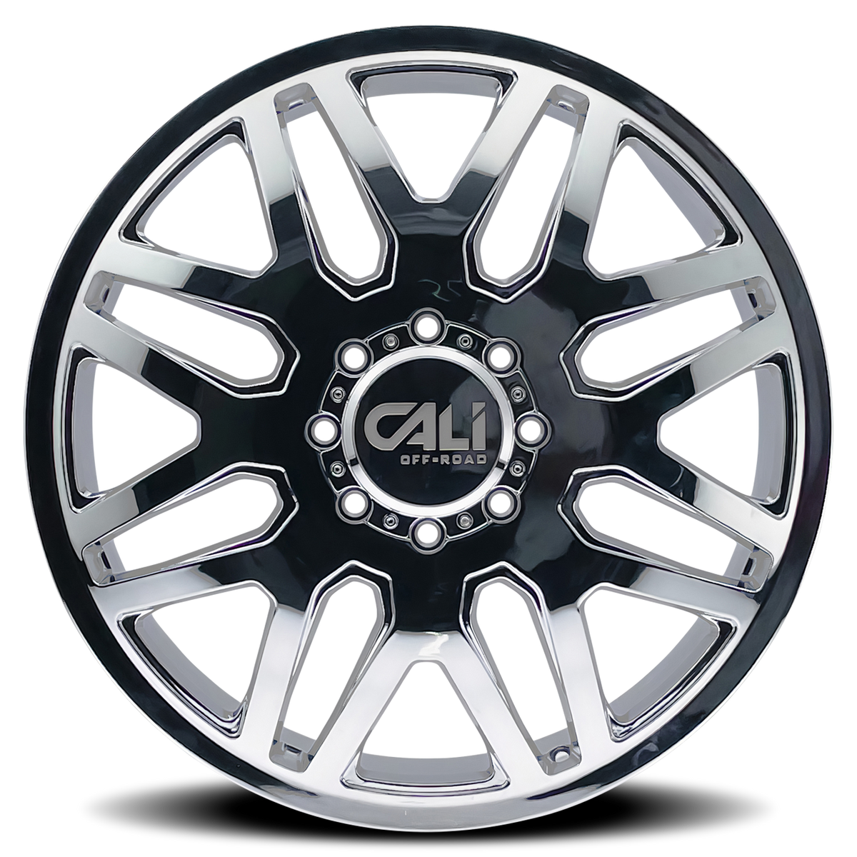 Cali Off-Road INVADER DUALLY – 22x8.25, 8x200, +115 – Chrome