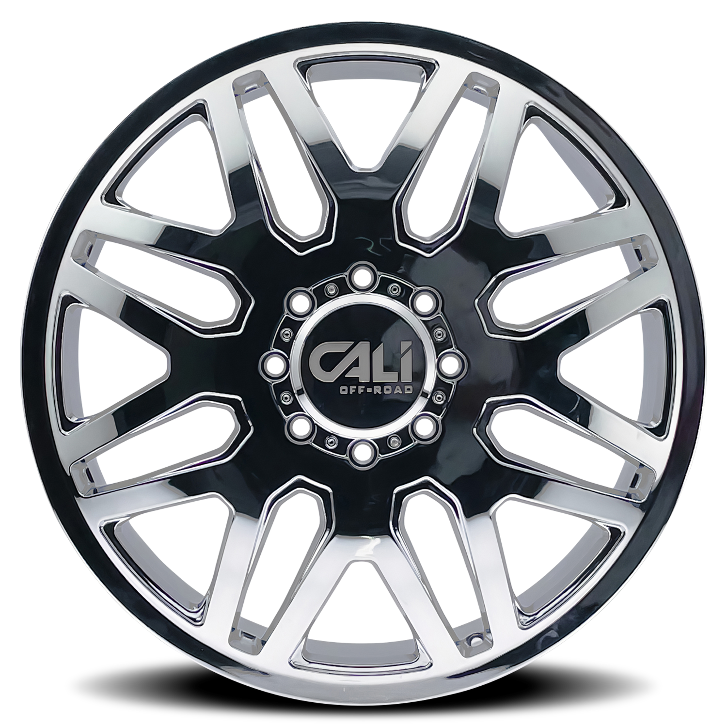 Cali Off-Road INVADER DUALLY – 22x8.25, 8x200, +115 – Chrome