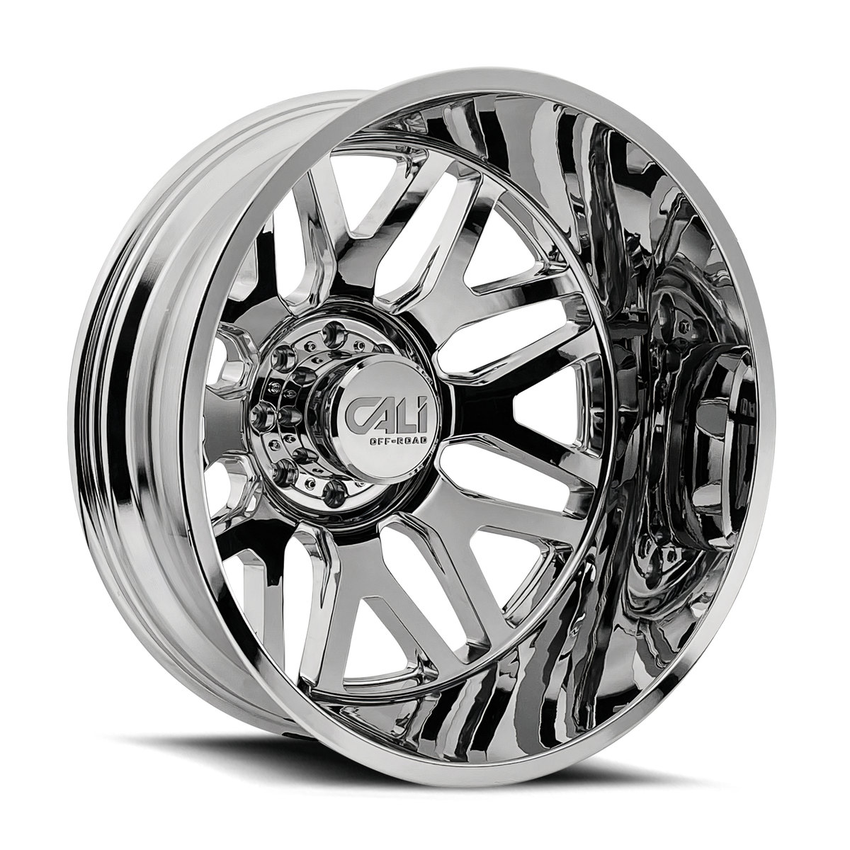 Cali Off-Road INVADER DUALLY – 22x8.25, 8x200, +115 – Chrome