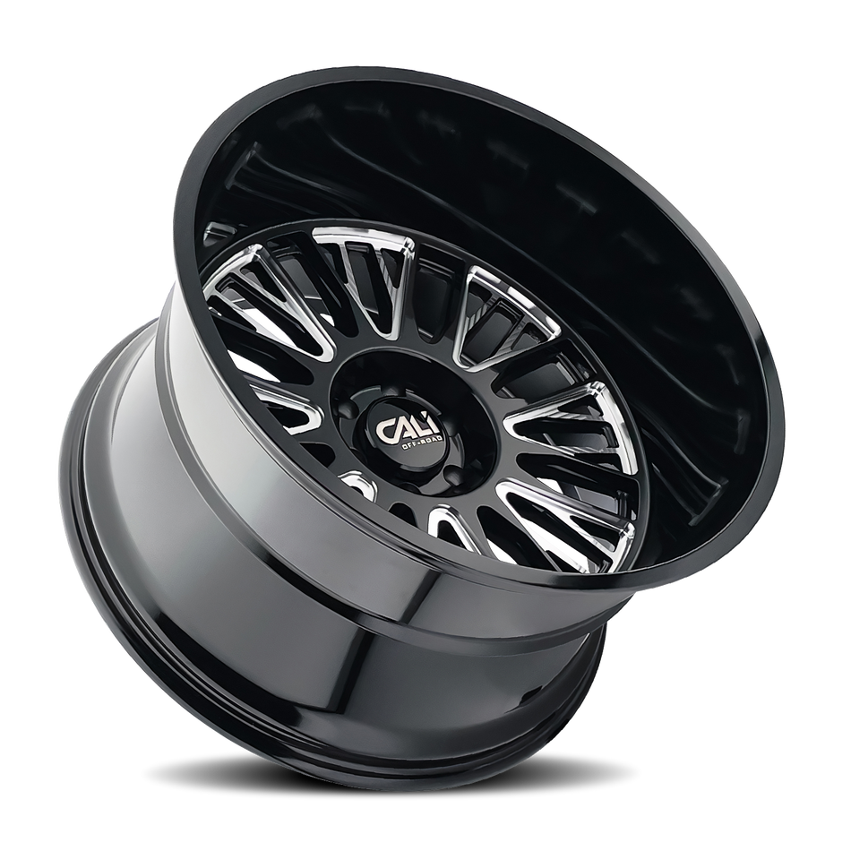 Cali Off-Road VERTEX – 24x14, 8x170, -76 – Gloss Black Milled