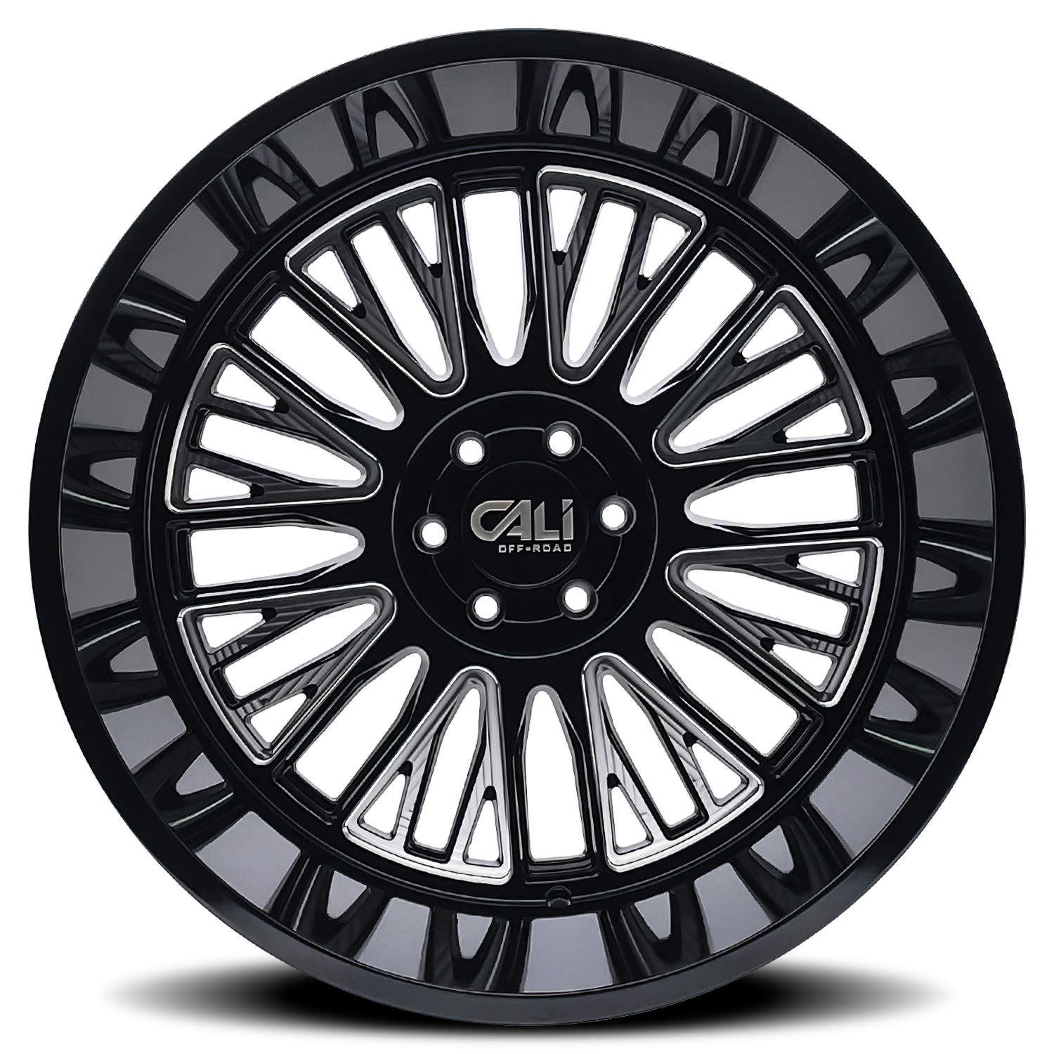 Cali Off-Road VERTEX – 22x12, 8x170, -44 – Gloss Black Milled