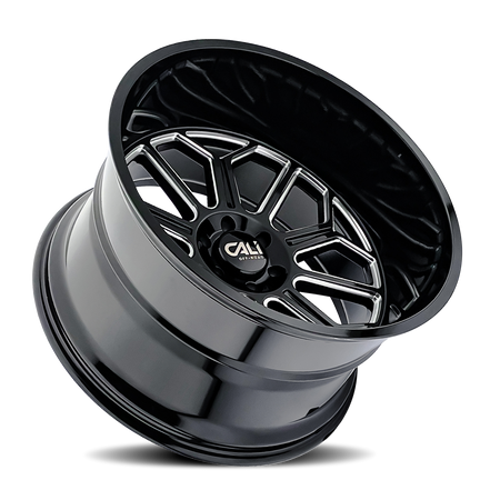 Cali Off-Road AUBURN – 22x12, 6x139.7, -51 – Gloss Black Milled