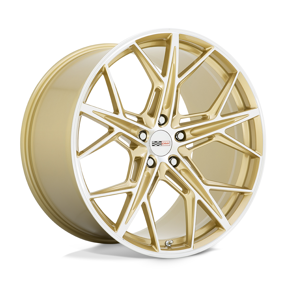 Cray HAMMERHEAD – 21X9 – 5X120 – 38 mm – GLOSS GOLD W/ MIRROR CUT FACE
