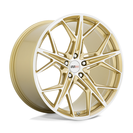 Cray HAMMERHEAD – 21X9 – 5X120 – 38 mm – GLOSS GOLD W/ MIRROR CUT FACE