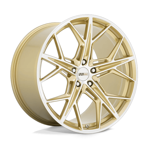 Cray HAMMERHEAD – 21X9 – 5X120 – 38 mm – GLOSS GOLD W/ MIRROR CUT FACE