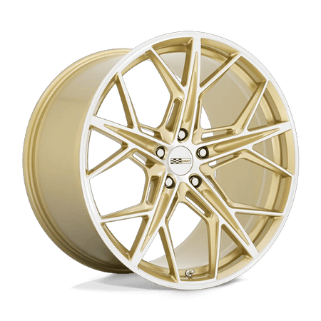 Cray HAMMERHEAD – 21X9 – 5X120 – 38 mm – GLOSS GOLD W/ MIRROR CUT FACE