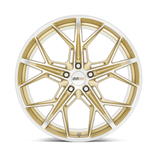 Cray HAMMERHEAD – 21X9 – 5X120 – 38 mm – GLOSS GOLD W/ MIRROR CUT FACE
