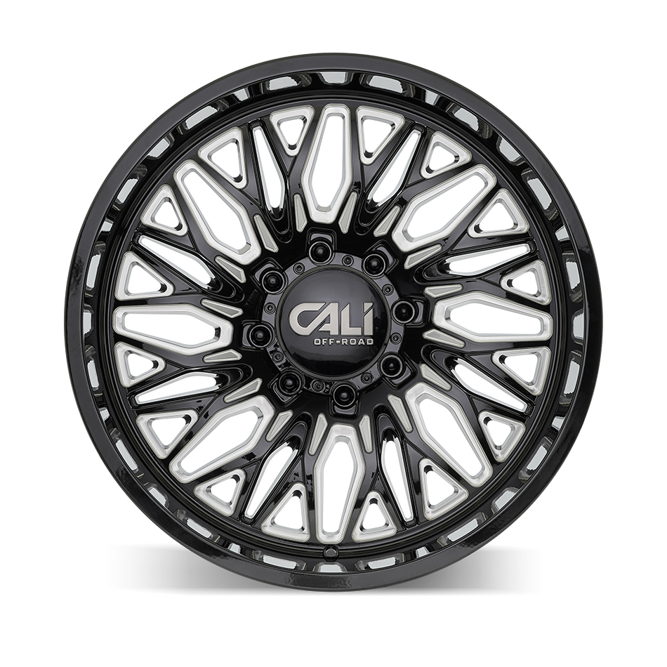 Cali Off-Road CRUSHER – 22x10, 8x165.1, -19 – Gloss Black Milled