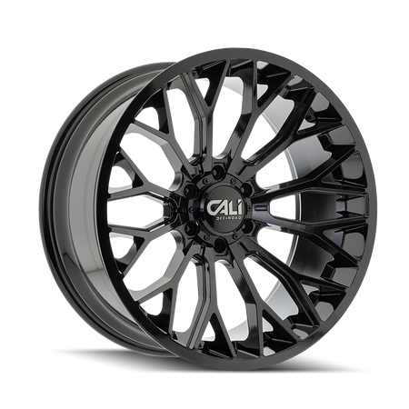 Cali Off-Road EVOKE – 20x10, 6x139.7, -19 – Gloss Black