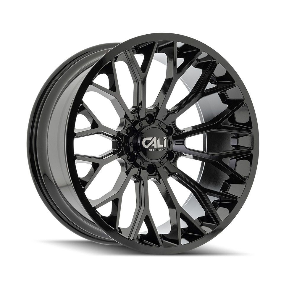 Cali Off-Road EVOKE – 22x10, 6x139.7, -19 – Gloss Black