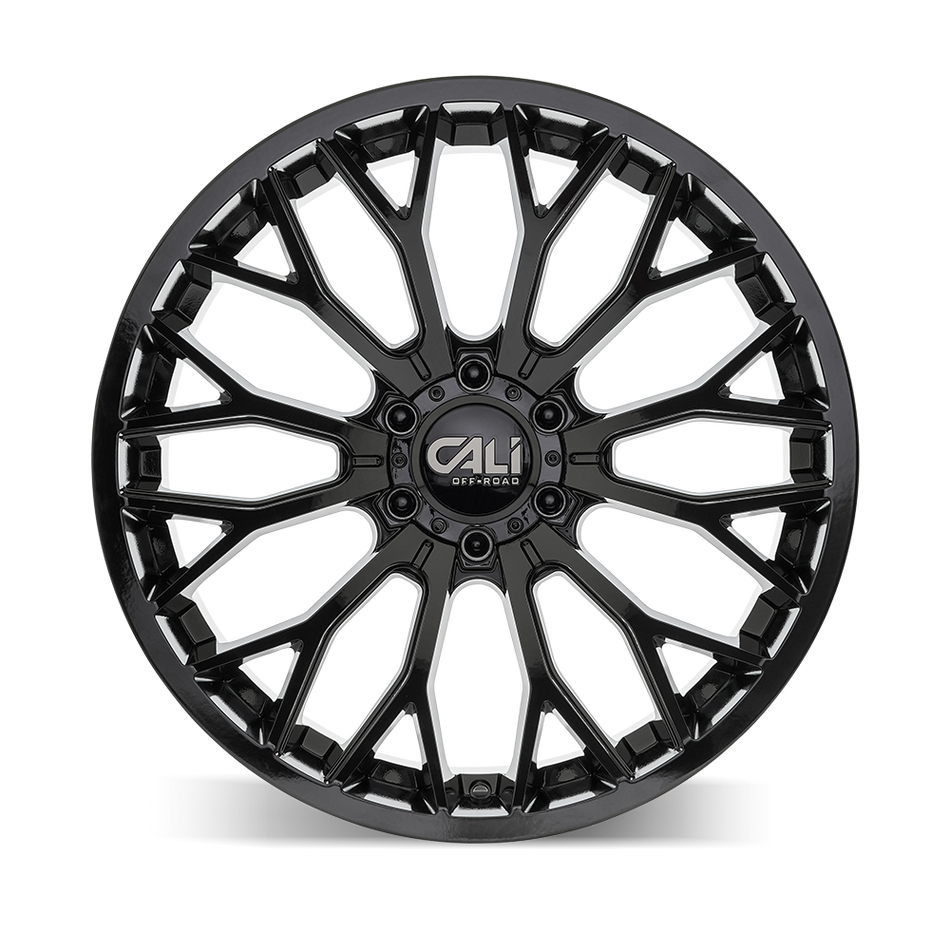 Cali Off-Road EVOKE – 20x10, 6x139.7, -19 – Gloss Black