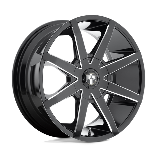 DUB 1PC S109 PUSH – 20X8.5 – 5X114.3/5X120 – 35 mm – GLOSS BLACK MILLED