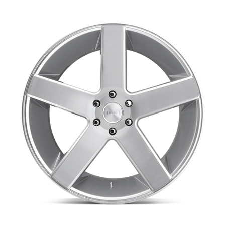 DUB 1PC S218 BALLER – 22X9.5 – 6X135 – 30 mm – GLOSS SILVER BRUSHED