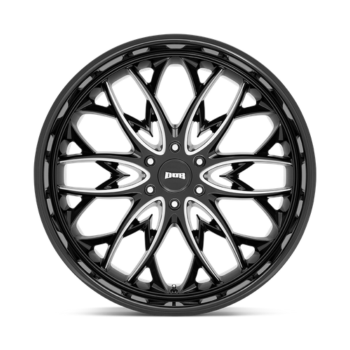 DUB 1PC S263 OG – 24X10 – 6X135 – 30 mm – GLOSS BLACK MILLED