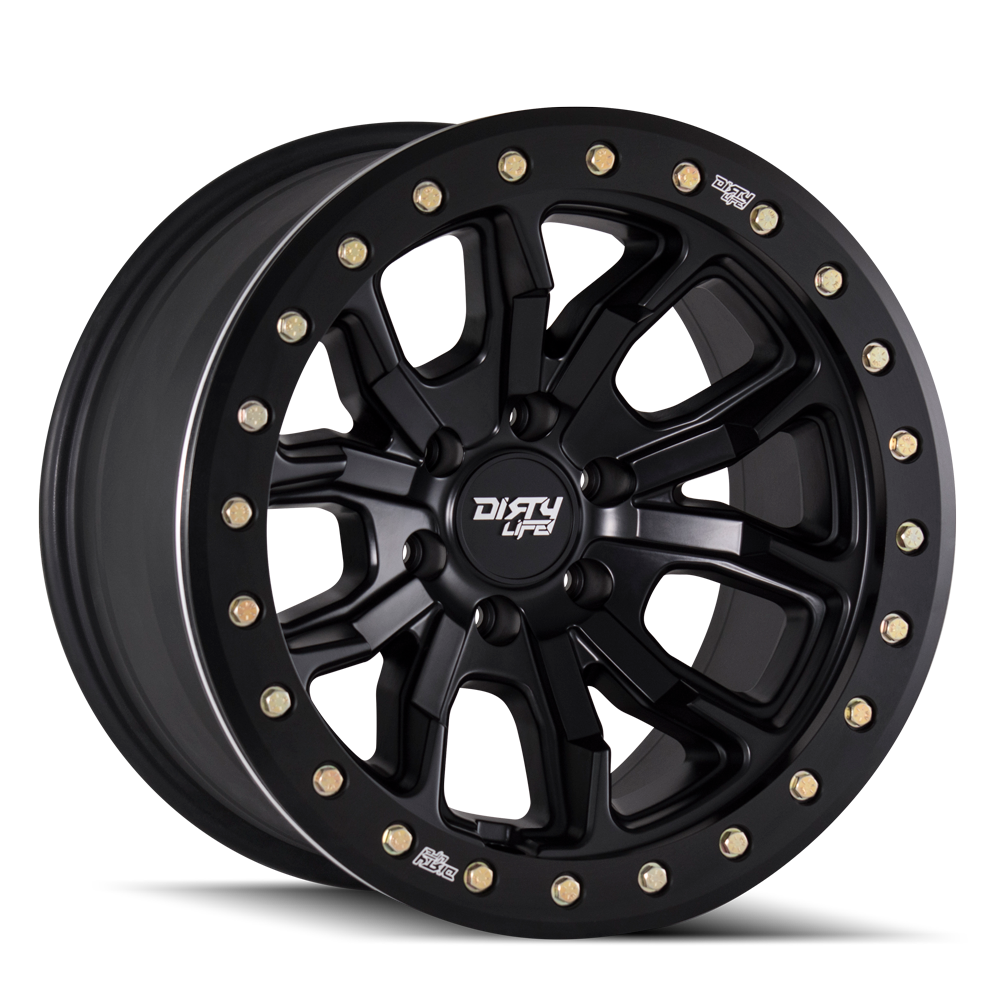 Dirty Life DT-1 – 17x9, 5x127, -12 – Satin Black