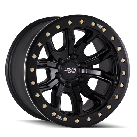 Dirty Life DT-1 – 17x9, 5x127, -12 – Satin Black