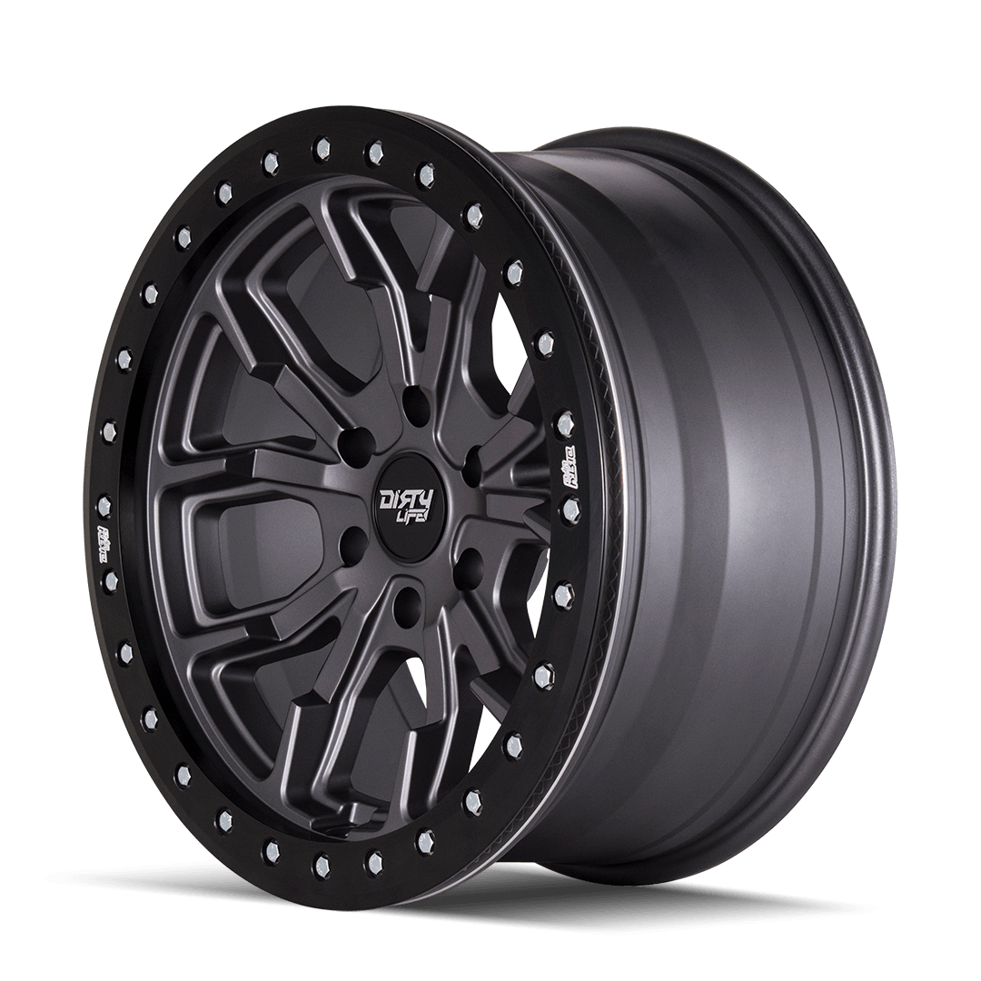 Dirty Life DT-1 – 17x9, 5x127, -38 – Satin Gunmetal