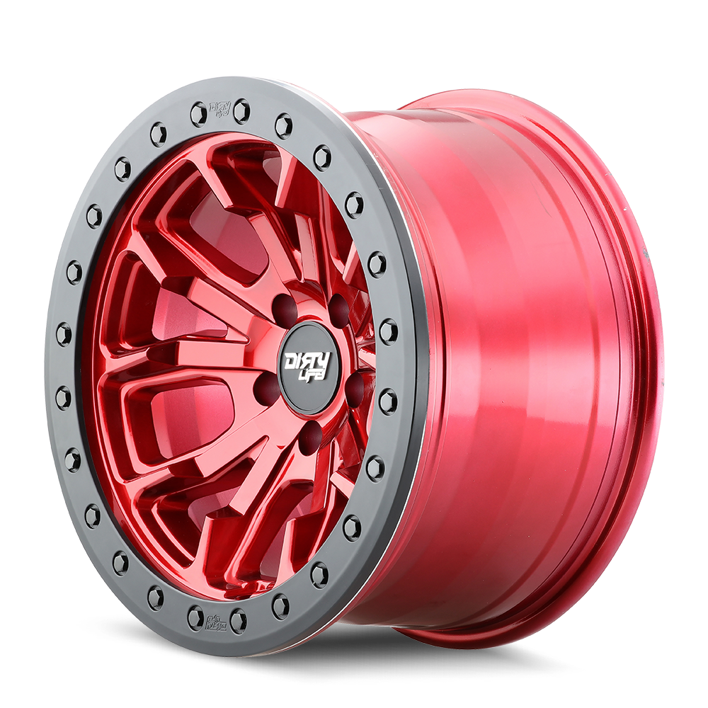 Dirty Life DT-1 – 17x9, 5x139.7, -12 – Gloss Crimson Candy Red