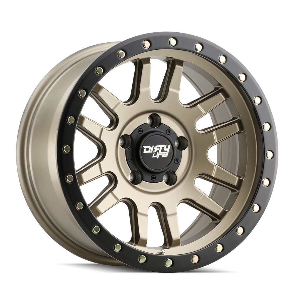 Dirty Life CANYON PRO – 17x9, 6x139.7, 0 – Satin Gold