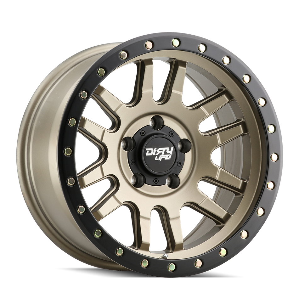 Dirty Life CANYON PRO – 17x9, 6x139.7, -12 – Satin Gold