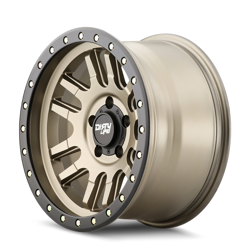 Dirty Life CANYON PRO – 17x9, 6x139.7, -12 – Satin Gold