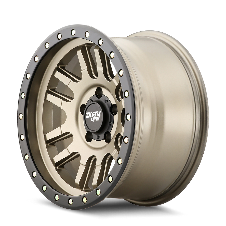 Dirty Life CANYON PRO – 17x9, 6x139.7, -12 – Satin Gold