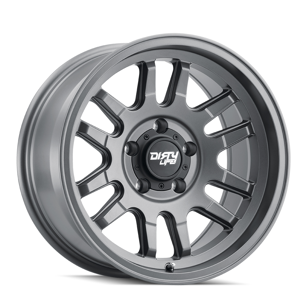 Dirty Life CANYON – 17x8.5, 6x139.7, +25 – Satin Graphite