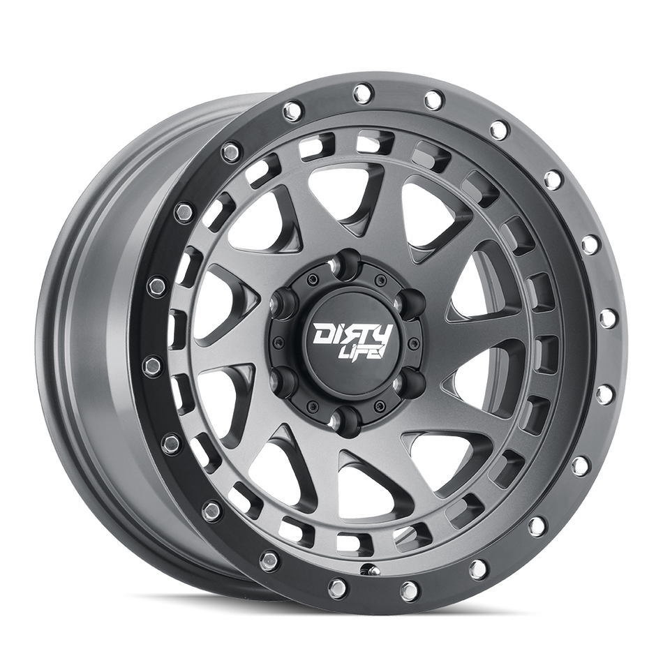 Dirty Life ENIGMA PRO – 17x9, 6x139.7, -12 – Satin Graphite