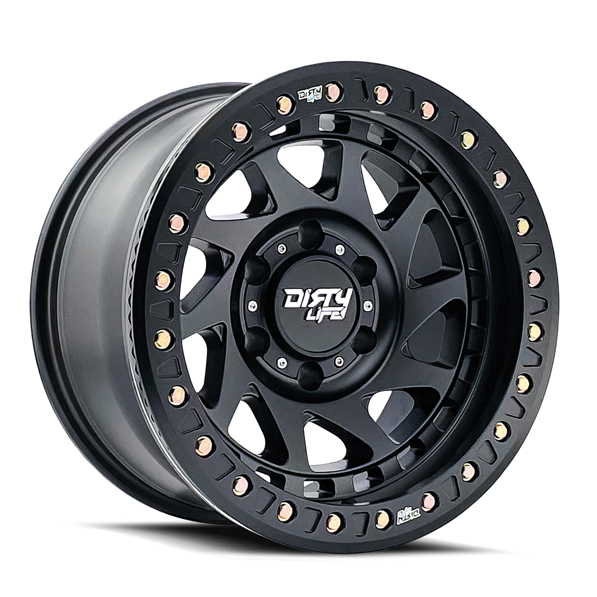 Dirty Life ENIGMA RACE – 17x9, 5x127, -12 – Matte Black
