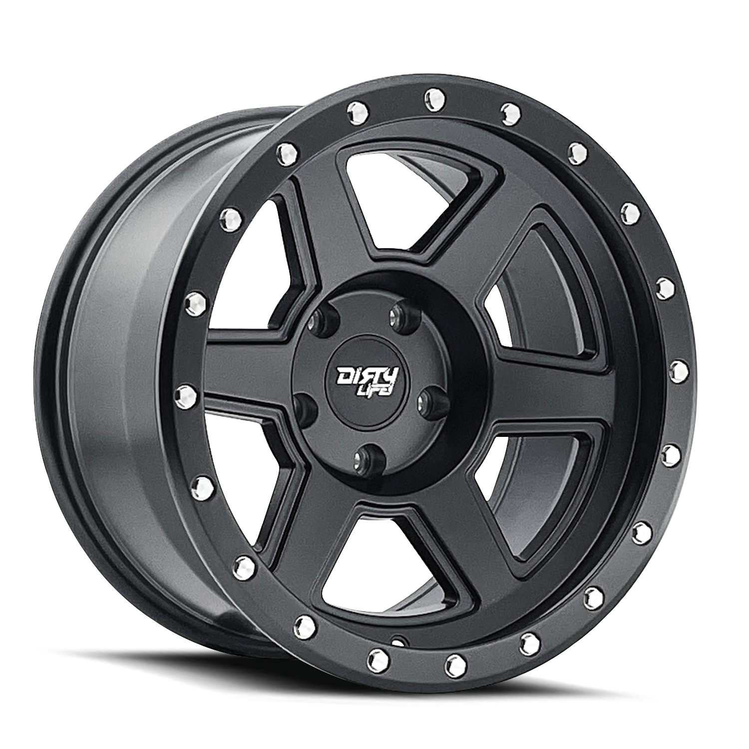 Dirty Life COMPOUND – 20x10, 8x165.1, -25 – Matte Black