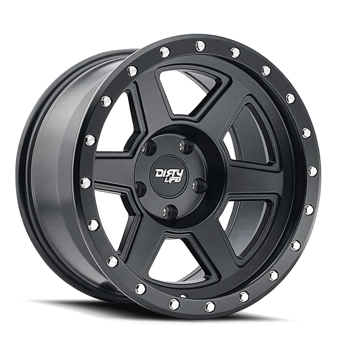 Dirty Life COMPOUND – 20x9, 6x139.7, -12 – Matte Black