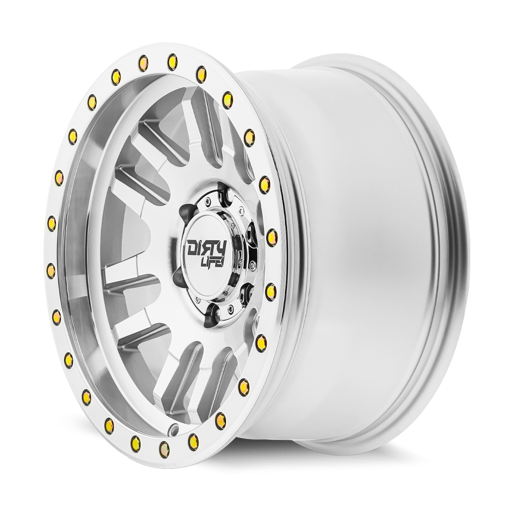 Dirty Life CANYON PRO – 18x9, 6x139.7, +20 – Machined With Silver Window