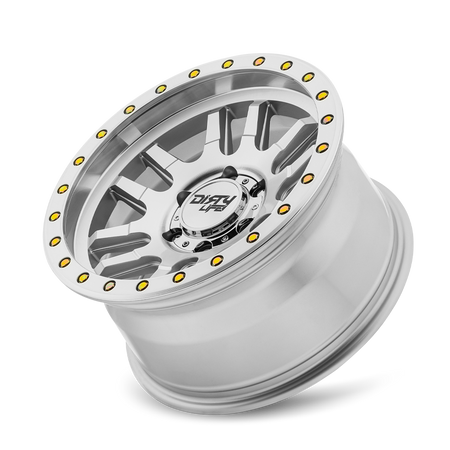 Dirty Life CANYON PRO – 18x9, 6x139.7, +20 – Machined With Silver Window