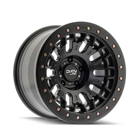 Dirty Life DT-3 – 17x9, 5x127, -38 – Satin Black